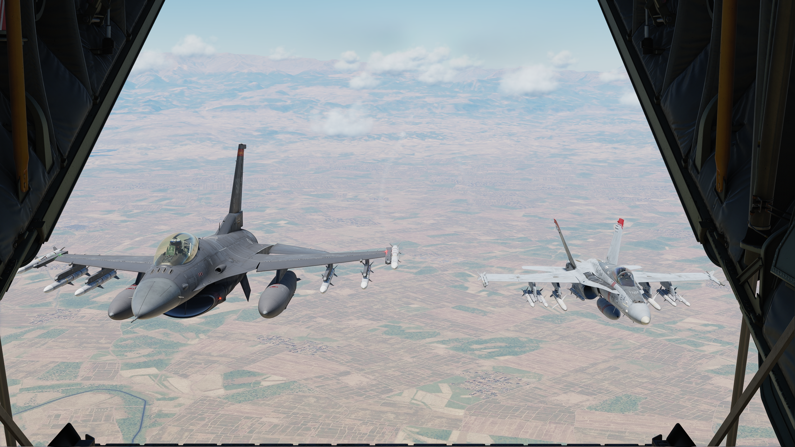 Aeronaves Bandits en vuelo